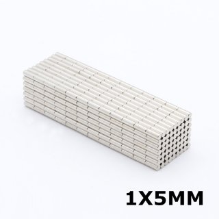 Small Rod Neodymium Magnet 1x5mm Tiny Permanet Magnet