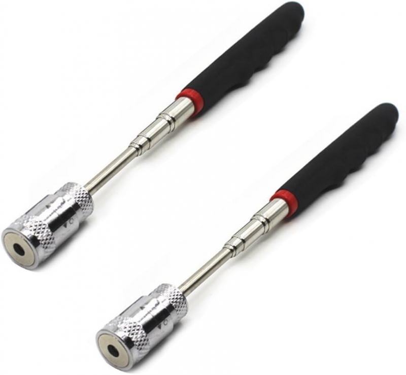 32-Inch Telescoping Magnetic Pick-Up Tool with LED Pack of 2